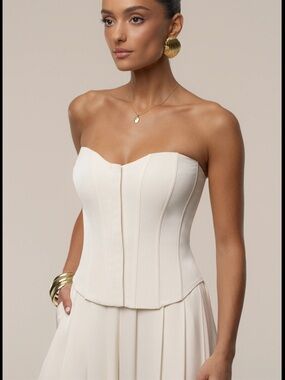 JLUXLABEL - Viv Satin Bustier Top NWT - Brand New